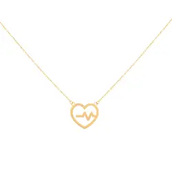 گردنبند طلا قلب لاوین | فروشگاه طلا و جواهر درگونه