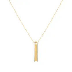 گردنبند طلا متحرک استوانه‌ایی | فروشگاه طلا و جواهر درگونه