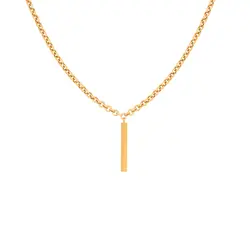 گردنبند طلا مردانه زنجیر رولو و سنگ | فروشگاه طلا و جواهر درگونه