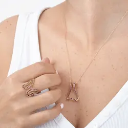 گردنبند طلا ونوس | فروشگاه طلا و جواهر درگونه