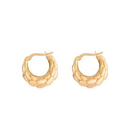 گوشواره طلا حلقه‌ای ماری | فروشگاه طلا و جواهر درگونه