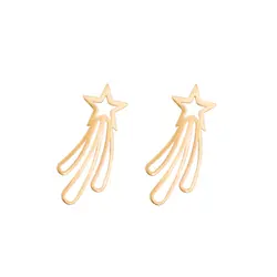 گوشواره طلا میخی ستاره دنباله‌دار | فروشگاه طلا و جواهر درگونه