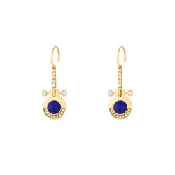 گوشواره طلا هرا سورمه‌ای | فروشگاه طلا و جواهر درگونه