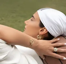 دستبند طلا دایره موج | فروشگاه طلا و جواهر درگونه