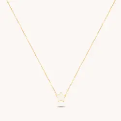 گردنبند طلا ستاره سفید | فروشگاه طلا و جواهر درگونه