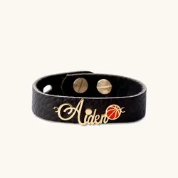 دستبند طلا بچگانه اسم آیدِن | فروشگاه طلا و جواهر درگونه