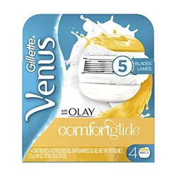 تیغ یدک ‏۴ عددی ژیلت ۵ لبه مدلGillette Venus And Olay - فروشگاه ژیلت سیمکو | فروشگاه بهداشتی