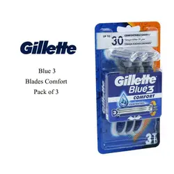خودتراش بلو تری ژیلت سه عددی Gillette Blue 3 Blades - فروشگاه ژیلت سیمکو | فروشگاه بهداشتی