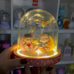 تراریوم شیشه ای چراغدار ماه