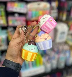 جاکلیدی اسکوییشی کاپ کیک ایموجی