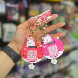 ماشین حساب جاکلیدی توت فرنگی