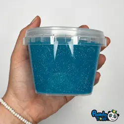 اسلایم شفاف اکلیلی آبی