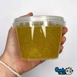 اسلایم شفاف اکلیلی زرد