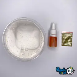 اسلایم شفاف اکلیلی زرد