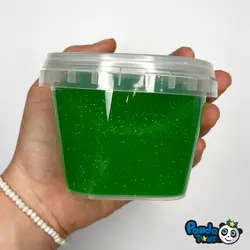 اسلایم شفاف اکلیلی سبز
