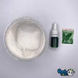 اسلایم شفاف اکلیلی سبز