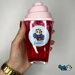 اسلایم شیک جلی کیوب صورتی