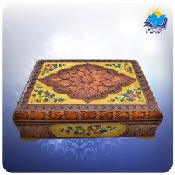 قرآن وزیری عطری جعبه دار چرم طبیعی (كد ch29)