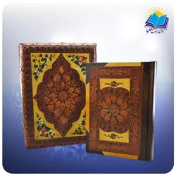 قرآن وزیری عطری جعبه دار چرم طبیعی (كد ch29)