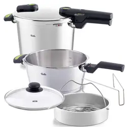 زودپز فیسلر مدل FISSLER Vitaquick Green گنجایش 3.5 و 6 لیتر دوقلو