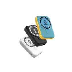 پاوربانک گرین لاین مدل Monaco MagSafe با ظرفیت 10000 میلی‌آمپر GNMGMPB10KBK توان 22.5 وات