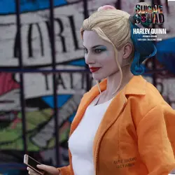 اکشن فیگور هارلی کویین جوخه انتحار ورژن زندانی برند هات تویز 30 سانتی متر Hot Toys DC Comics Harley Quinn (Prisoner Version) 1/6 Sixth Scale Suicide Squad Movie Masterpiece Figure