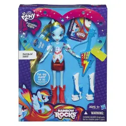 پونی رینبودش انسانی رینبوراکس همراه گیتار My Little Pony Equestria Girls Rainbow Dash Doll with Guitar
