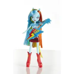 پونی رینبودش انسانی رینبوراکس همراه گیتار My Little Pony Equestria Girls Rainbow Dash Doll with Guitar