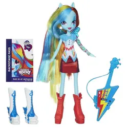 پونی رینبودش انسانی رینبوراکس همراه گیتار My Little Pony Equestria Girls Rainbow Dash Doll with Guitar