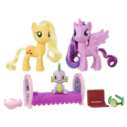 ست دو تکه پونی توالایت اسپارک و اپل جک به همراه اسپایک و اکسسوری My Little Pony Friendship Pack Princess Twilight Sparkle and Applejack