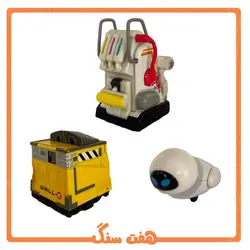 فیگور وال ای WALL-E و ایوا EVA و وی ان گو VN-GO مجموعه 3 عددی فلزی اورجینال