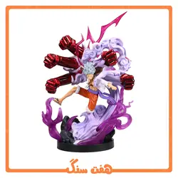 اکشن فیگور مانکی دی  لوفی دنده 5 انیمه وان پیس 5 مشت One Piece Monkey D. Luffy gear 5 Action Figure