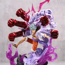 اکشن فیگور مانکی دی  لوفی دنده 5 انیمه وان پیس 5 مشت One Piece Monkey D. Luffy gear 5 Action Figure