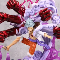 اکشن فیگور مانکی دی  لوفی دنده 5 انیمه وان پیس 5 مشت One Piece Monkey D. Luffy gear 5 Action Figure