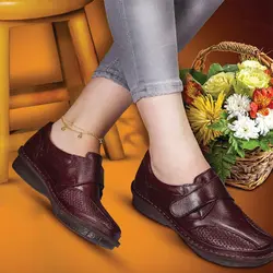 کفش طبی زنانه چرم معراج کد424