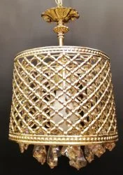 آویز تک طلایی با کریستال