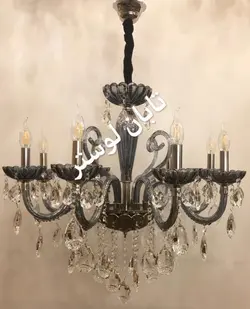 لوستر شاخه S آبی نفتی با آویز /  قیمت هرشاخه =