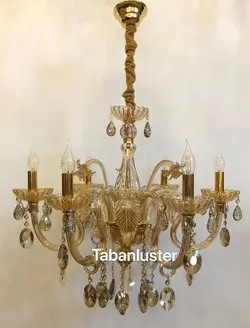 لوستر شاخه مورانو نامنظم با آویز/ قیمت هرشاخه =