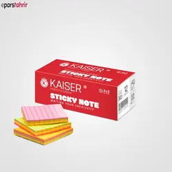 یادداشت لبه چسبی 3*3 خط دار کایزر SK383