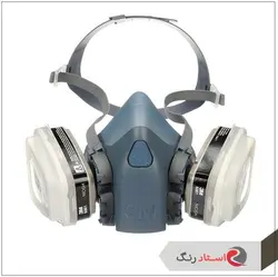 ماسک حرفه ای نقاشی آمریکایی 3M مدل 7502/37082 | استاد رنگ فروشگاه تخصصی ابزارآلات رنگ آمیزی