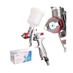 پیستوله سایه پاش حرفه ای سه تنظیم کاسه رو آوریتا مدل H-877 | استاد رنگ فروشگاه تخصصی ابزارآلات رنگ آمیزی