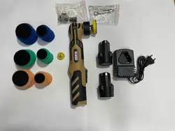 کیت دستگاه پولیش دوال اکشن مینی چمتای CHEMTAI MINI CORDLESS POLISHER V12