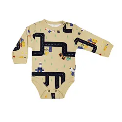 زیردکمه بادی آستین بلند به آوران طرح درایور Behavaran سایز نوزادی تا سه سال