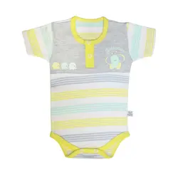 زیردکمه بادی آستین کوتاه به آوران طرح فیل Behavaran سایز نوزادی تا سه سال