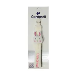 بند پستانک پارچه ای کارامل ترک رنگ صورتی