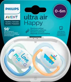پستانک اونت اولترا ایر تکی 0-6 ماه avent ultra air