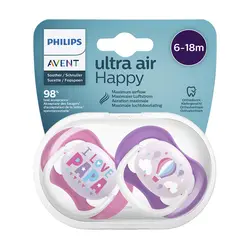 پستانک اونت اولترا ایر تکی 6_18ماه avent ultra air
