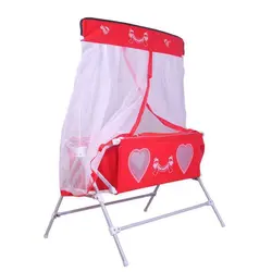 تخت گهواره نوزاد با پشه بند طرح پارادایس