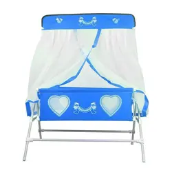 تخت گهواره نوزاد با پشه بند طرح پارادایس