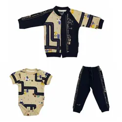 سه تیکه نوزادی به آوران طرح درایور سایز نوزادی تا ۹ماه